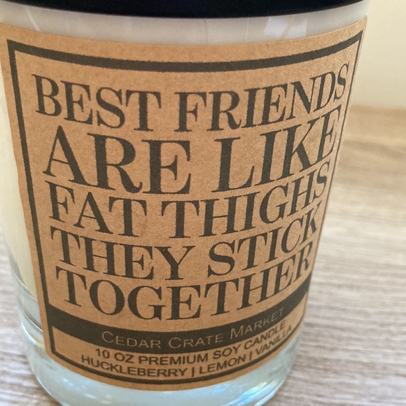 Cedar Crate Market soy Candle huckleberry lemon vanilla NWT - Picture 2 of 9